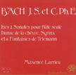 CD J.-S. Bach - C.P.E. Bach - Debussy - Telemann - Sonates - 2009